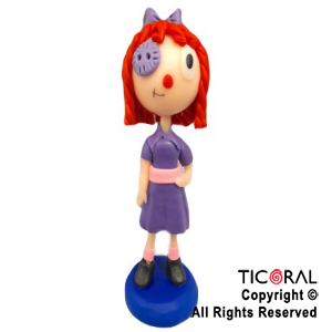 ADORNO RAGATHA MUECA DE TRAPO CIRCO DIGITAL PORCELANA FRIA x 1
